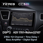 Teyes CC3 2K 9"для Honda Civic 9 2013-2016