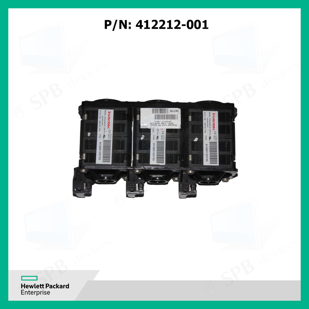 Блок вентиляторов HP 12v 60dBA 40x40x44mm для севрверов Proliant DL360G5 DL365G1 DL365G5, 412212-001