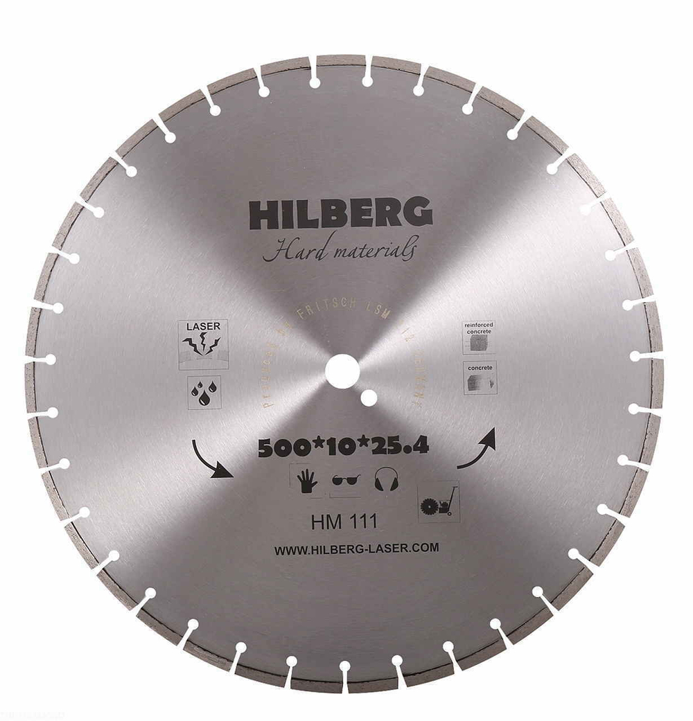 Диск алмазный отрезной 500*25,4 Hilberg Hard Materials Лазер HM111