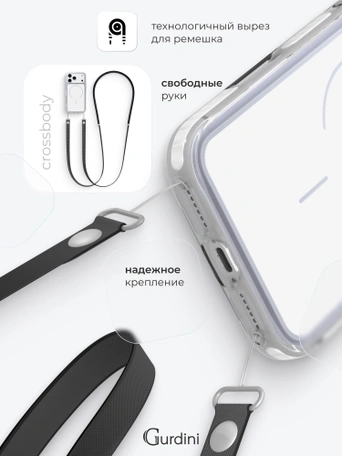 Чехол накладка iPhone 17 Pro Max / 18 Pro Max 6.9" Gurdini Sunrise Design with Magsafe White