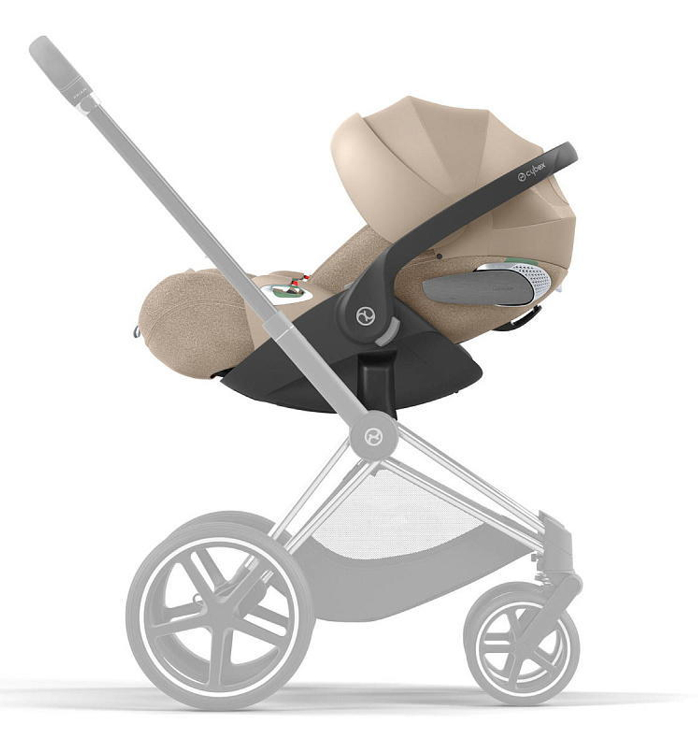 Коляска 3 в 1 Cybex Priam IV Matt Black complete и автокресло Cloud T i-Size Cozy Beige Plus Sepia Black