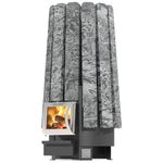 Дровяная банная печь Grill'D Cometa Vega 240 Short Stone Pro (Серпентинит)