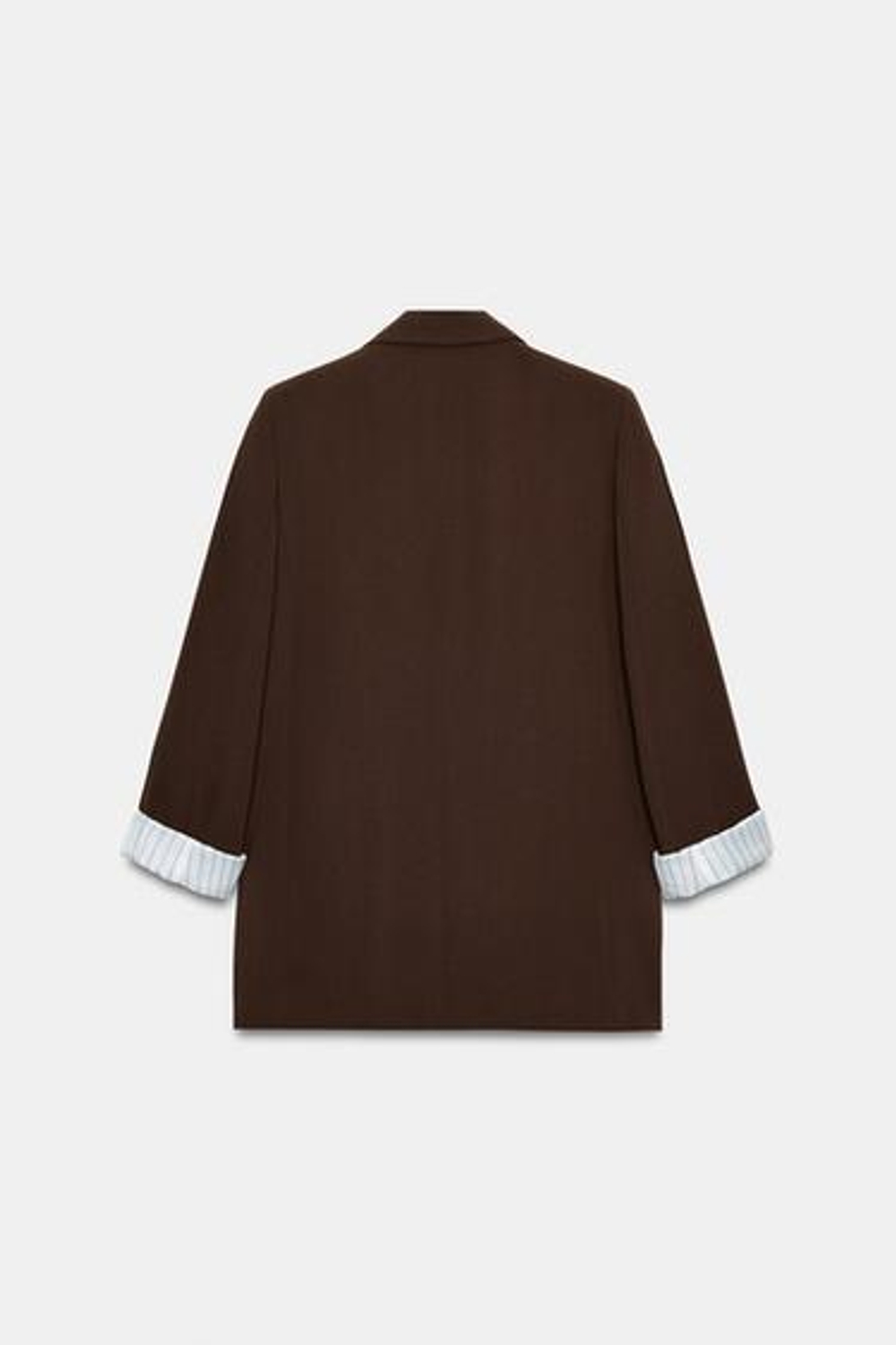 Блейзер с изогнутыми рукавами и узорчатыми манжетами - ZARA