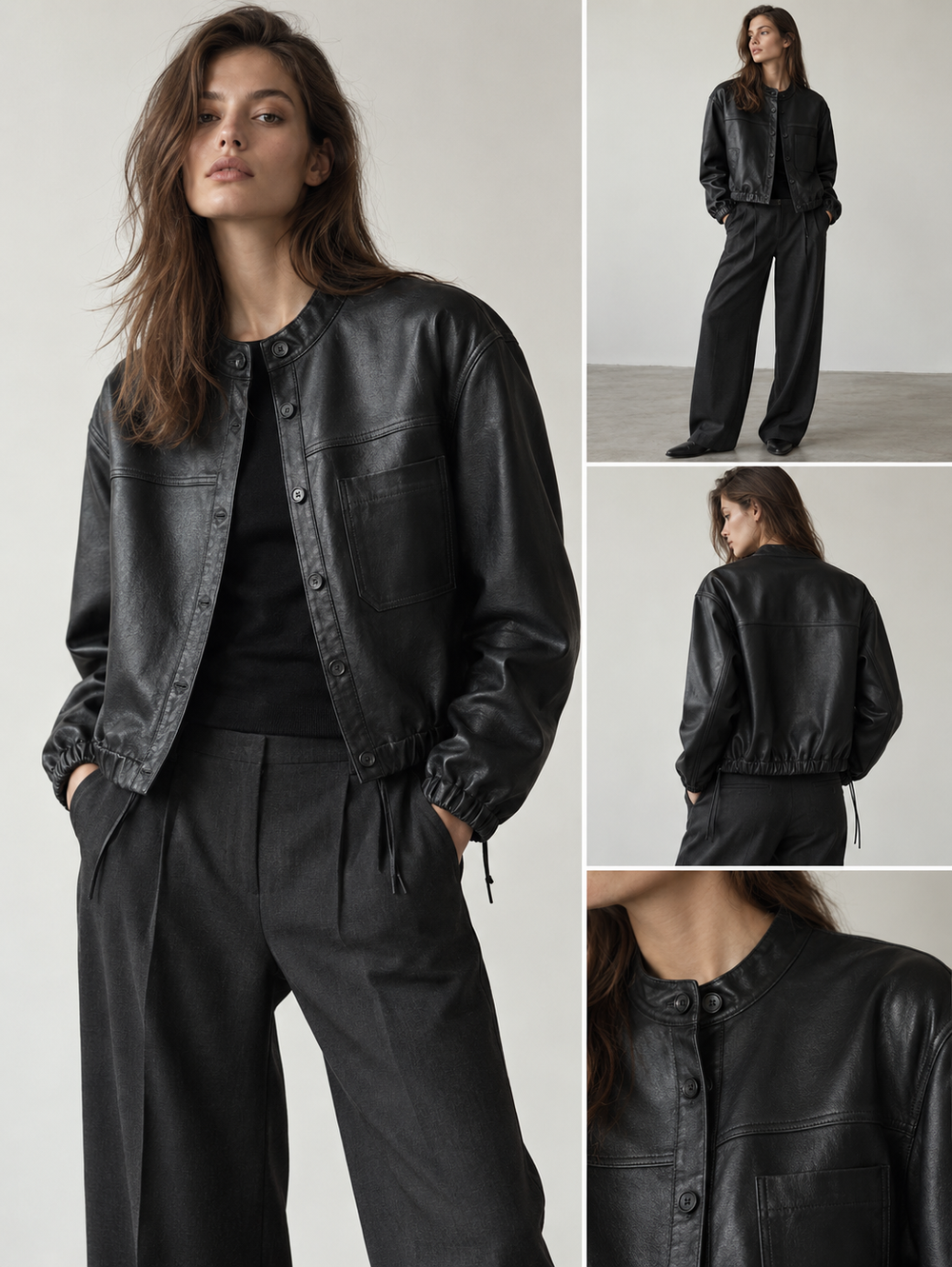 Кожаная куртка Maison David, XS