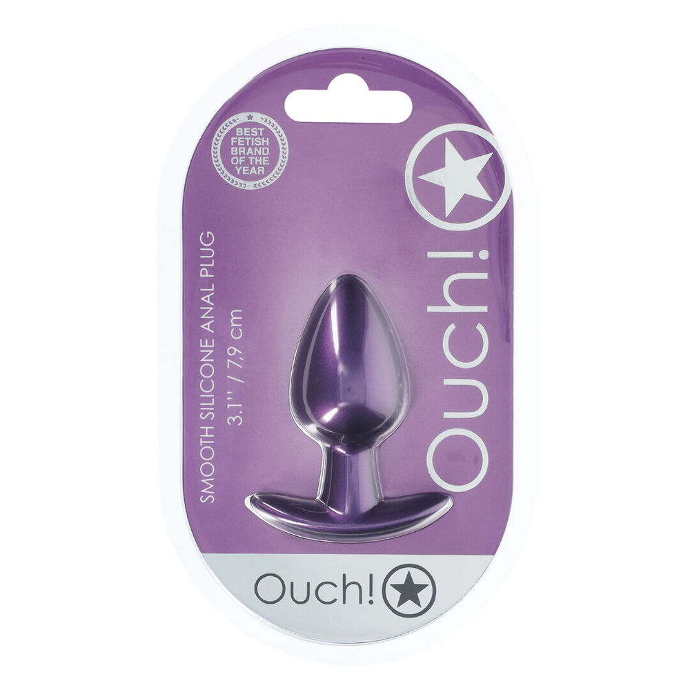 Shots Media Metallic Pur M - Анальная пробка из силикона