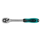 Ключ-трещотка 1/2", CrV, 72 зуба, с быстрым сбросом, матовый хром Stels — фото 3