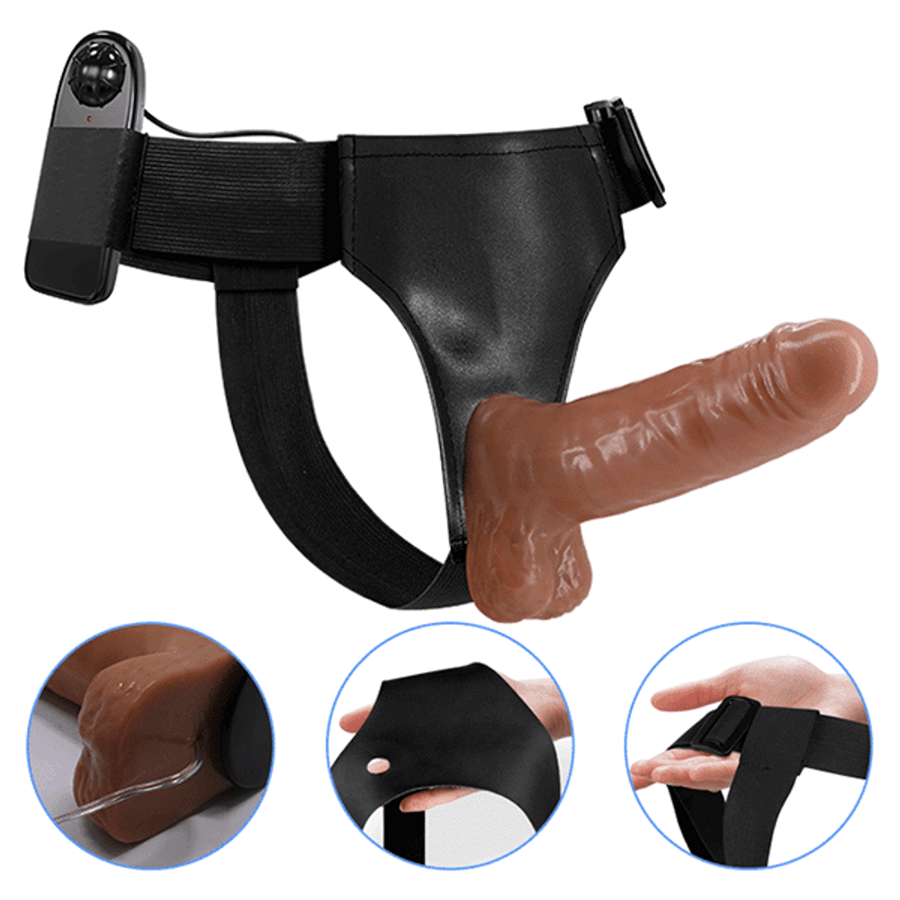 Женский вибрострапон 16см на трусиках Baile Ultra Passionate Harness BW-022064Z