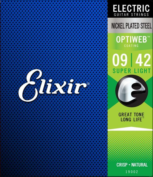 Elixir 19002 OptiWeb Струны для электрогитары Super Light 09-42