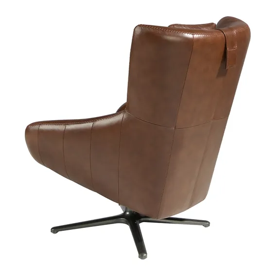 Крутящееся кресло Angel Cerda 5044, коричневая кожа
