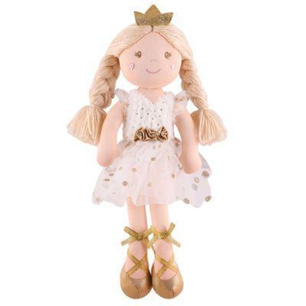 Мягкая игрушка , Кукла Принцесса Ханна в Белом Платье, 38 см (Maxitoys)