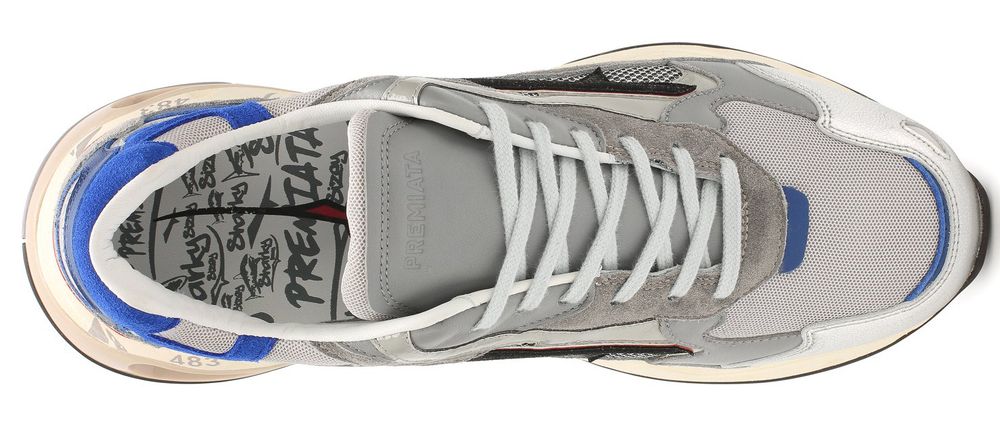 Premiata Sharky 043 Серебристые с синим