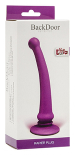 Анальный стимулятор-насадка для страпон-трусиков Rapier Plug Purple (15 см , фиолетовый) (Цвет: фиолетовый)