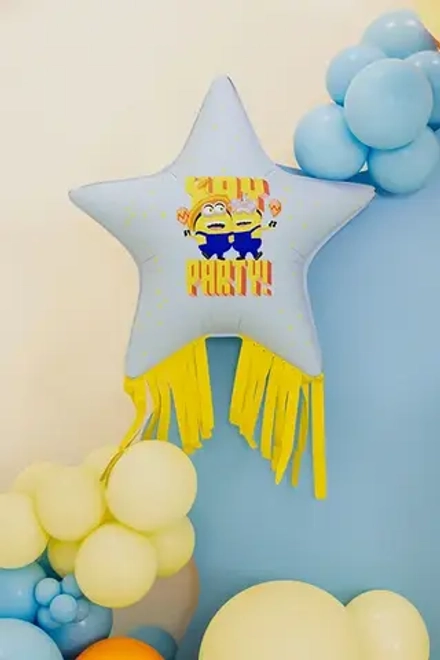 Шар в форме звезды "Миньоны" (72х72 см)