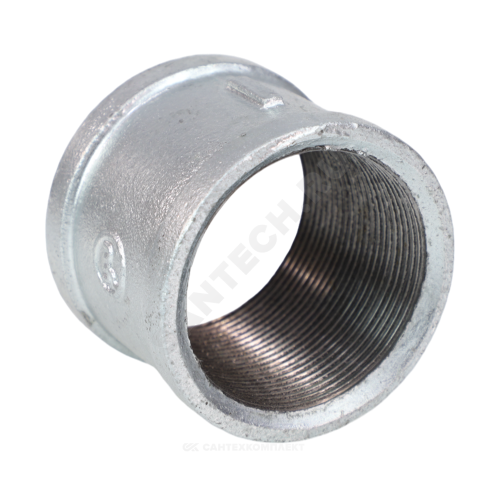 Муфта прямая чугун оц Ду 20 (3/4") ВР Fittex PLUS
