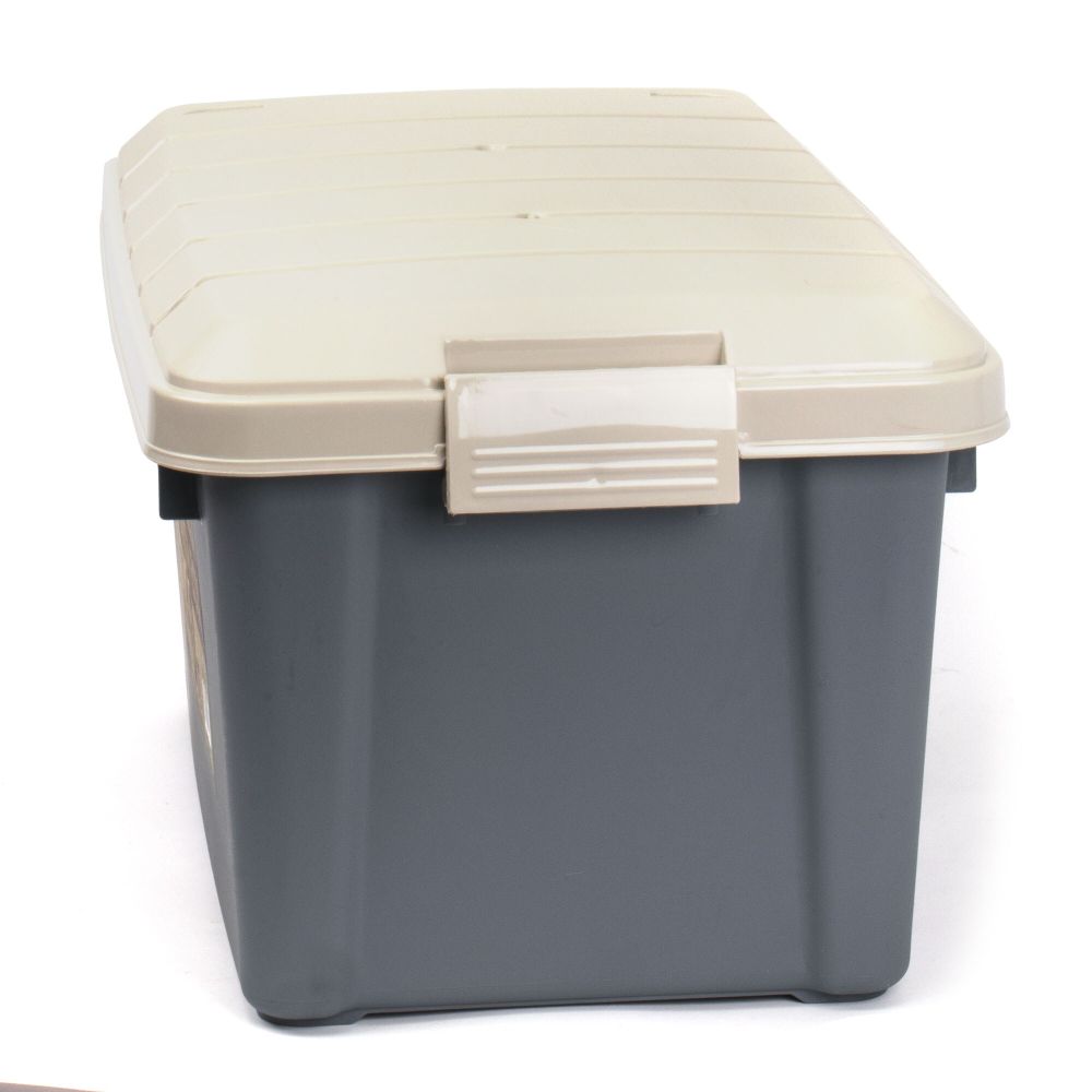 Ящик многофункц. особопрочный СЛЕДОПЫТ Expedition Box, 40 л, 600х360х320 мм, цв. графит/бежевый/3/