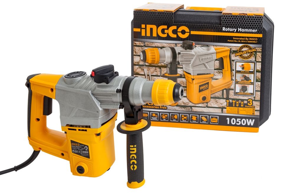 Перфоратор 1050Вт SDS-Plus 5Дж INGCO RH10508 INDUSTRIAL
