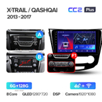 Teyes CC2 Plus 10.2" для Nissan X-Trail, Qashqai 2013-2017