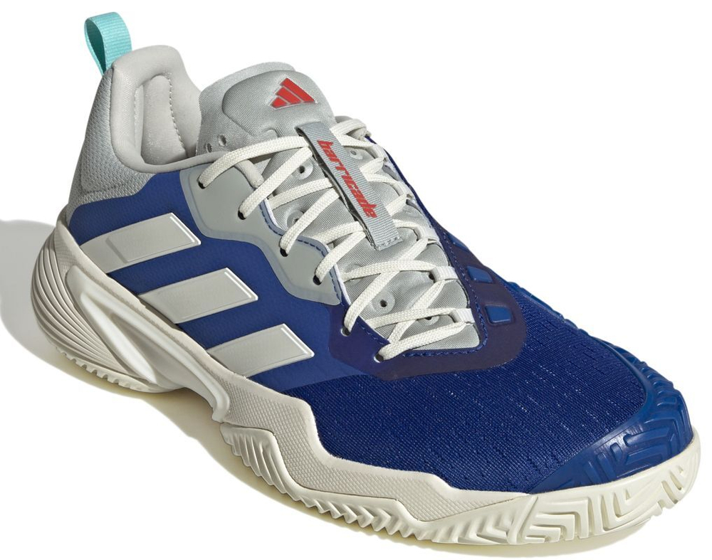 Мужские кроссовки теннисные Adidas Barricade - royal blue/off white/bright red