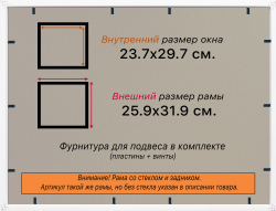 Рамка 23,7x29,7 для постера и фотографий