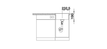 Blanco DALAGO 45 SILGRANIT антрацит