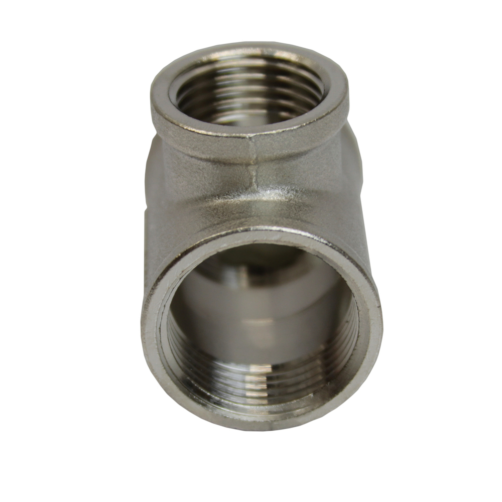 Тройник 3/4'' - 1/2'' - 3/4'' вн/вн/вн 20-15-20 никель