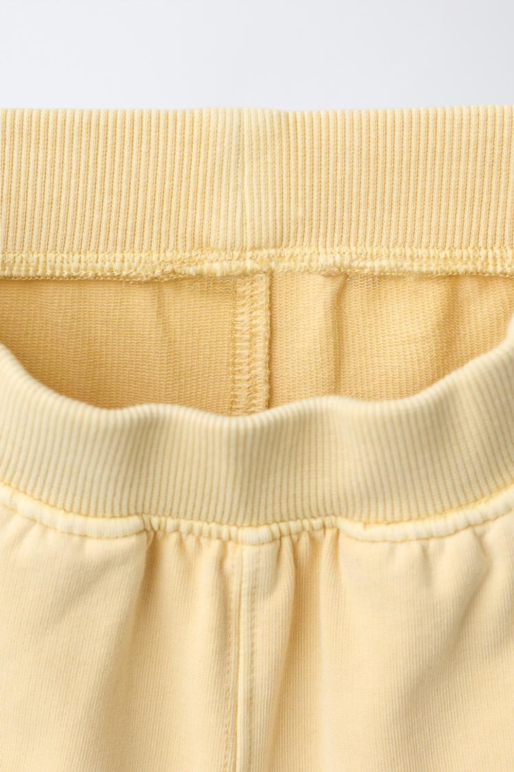 ZARA БРЮКИ WIDE LEG СО ВСТАВКАМИ, ВАНИЛЬНЫЙ
