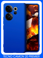 Мягкий Soft Touch чехол из силикона для TECNO CAMON 20 PREMIER с бархатной подкладкой