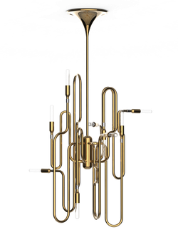 реплика Люстра Clark by Delightfull ( gold )
