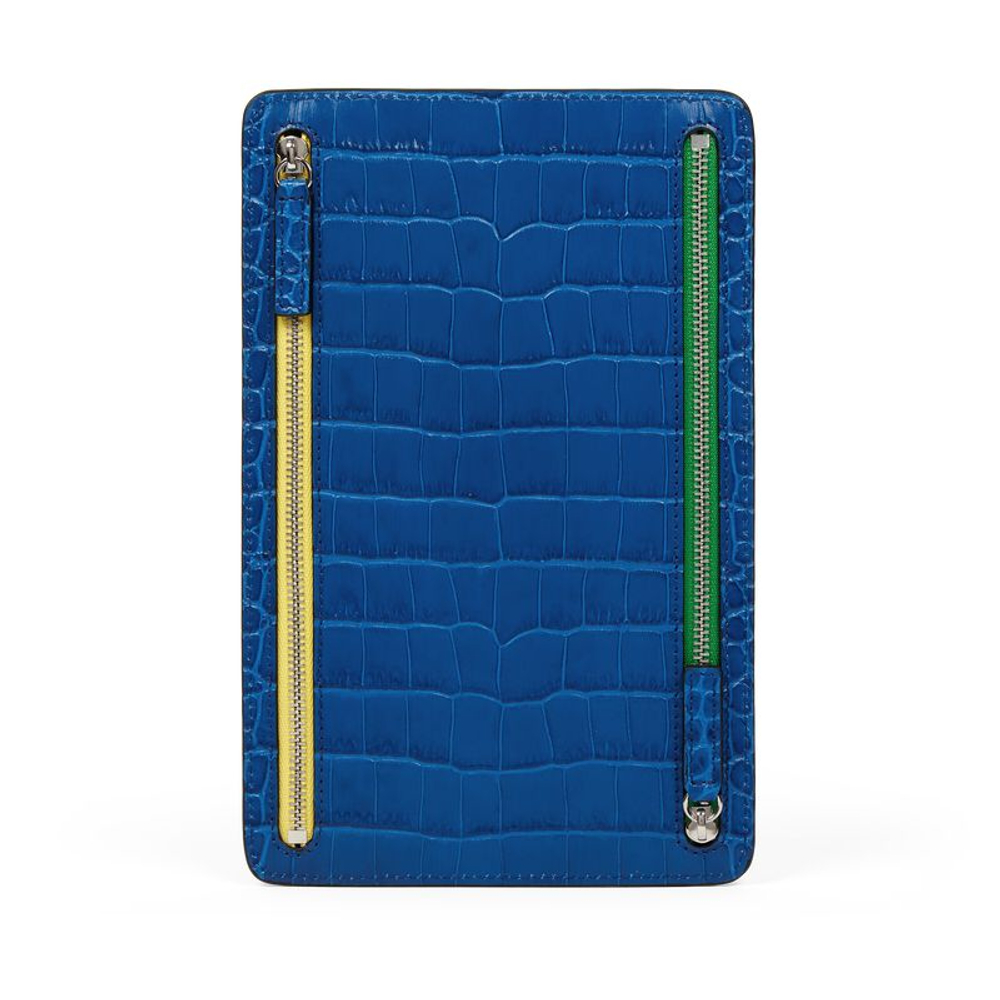 Smythson Кейс для документов Multi-Zip Case in Mara, Cerulean