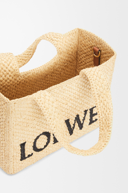 Loewe Маленькая сумка-тоут Font из рафии, натуральный