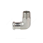 Угольник сталь нерж AISI 316L 90гр Дн 18х1/2" Ру16 пресс/НР Inoxpres RM 197102018