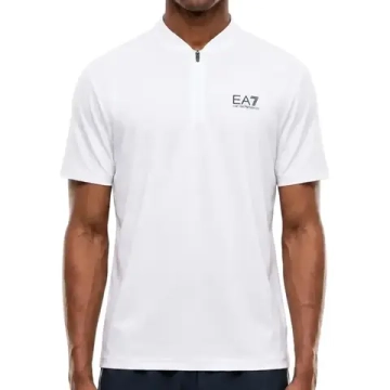 Мужское теннисное поло EA7 Man Jersey - white