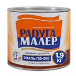 Эмаль ПФ-266 РАДУГА красно-кор.  1,9кг