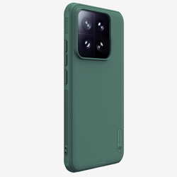 Чехол двухкомпонентный зеленого цвета (Deep Green) от Nillkin для Xiaomi 14, серия Super Frosted Shield Pro
