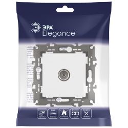 Розетка ЭРА Elegance 14-3101-01 TV одиночная IP20 белый | Эра Elegance