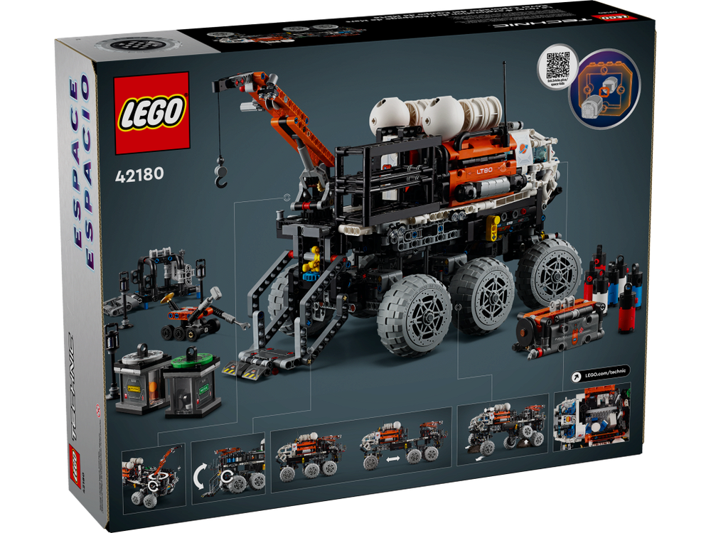 Конструктор Лего Техник Исследовательский марсоход 42180 | LEGO Technic Mars Crew Exploration Rover | 1599 деталей 11+