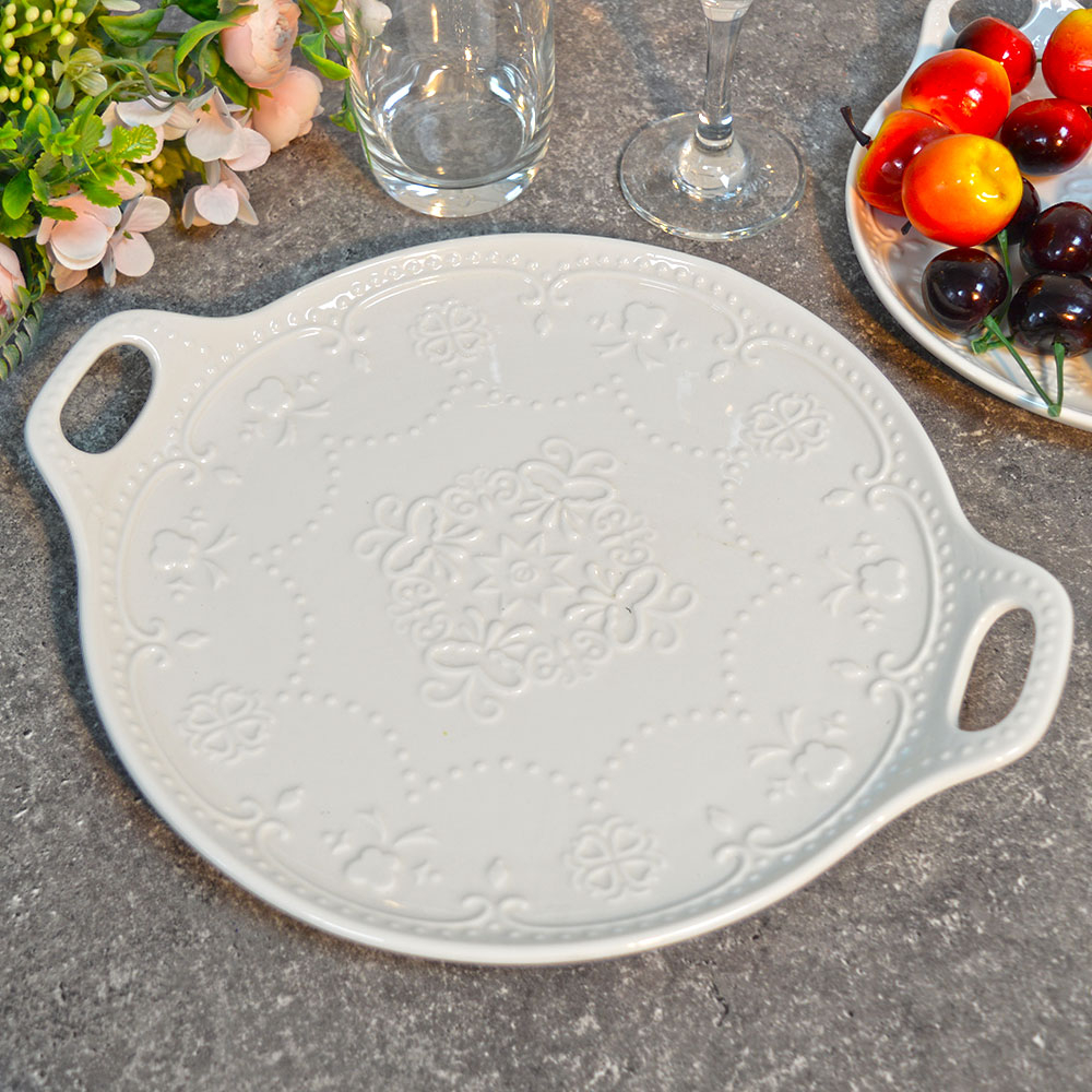 Блюдо сервировочное 30*25см с ручками