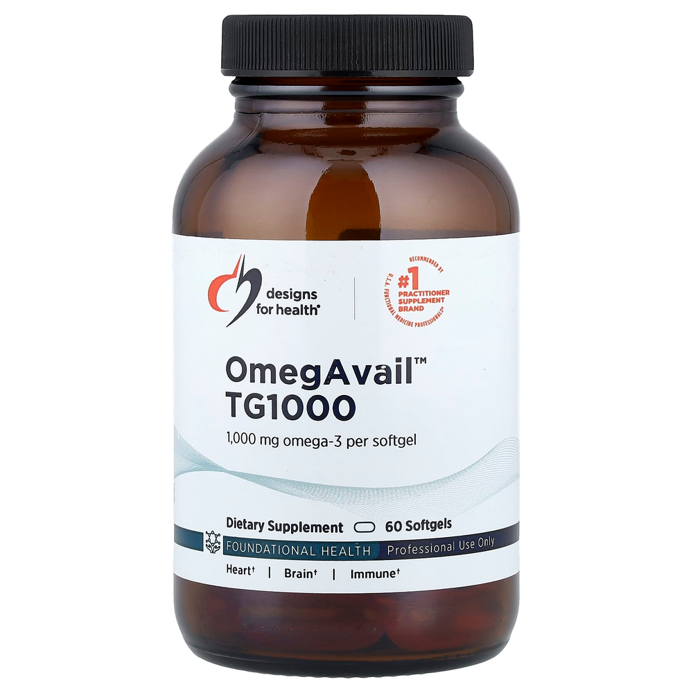 Designs For Health, OmegAvail™ TG1000, 60 капсул