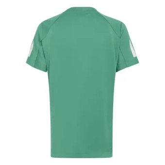 Футболка для мальчика теннисная Adidas Boys Club Tennis 3-Stripes - semi court green