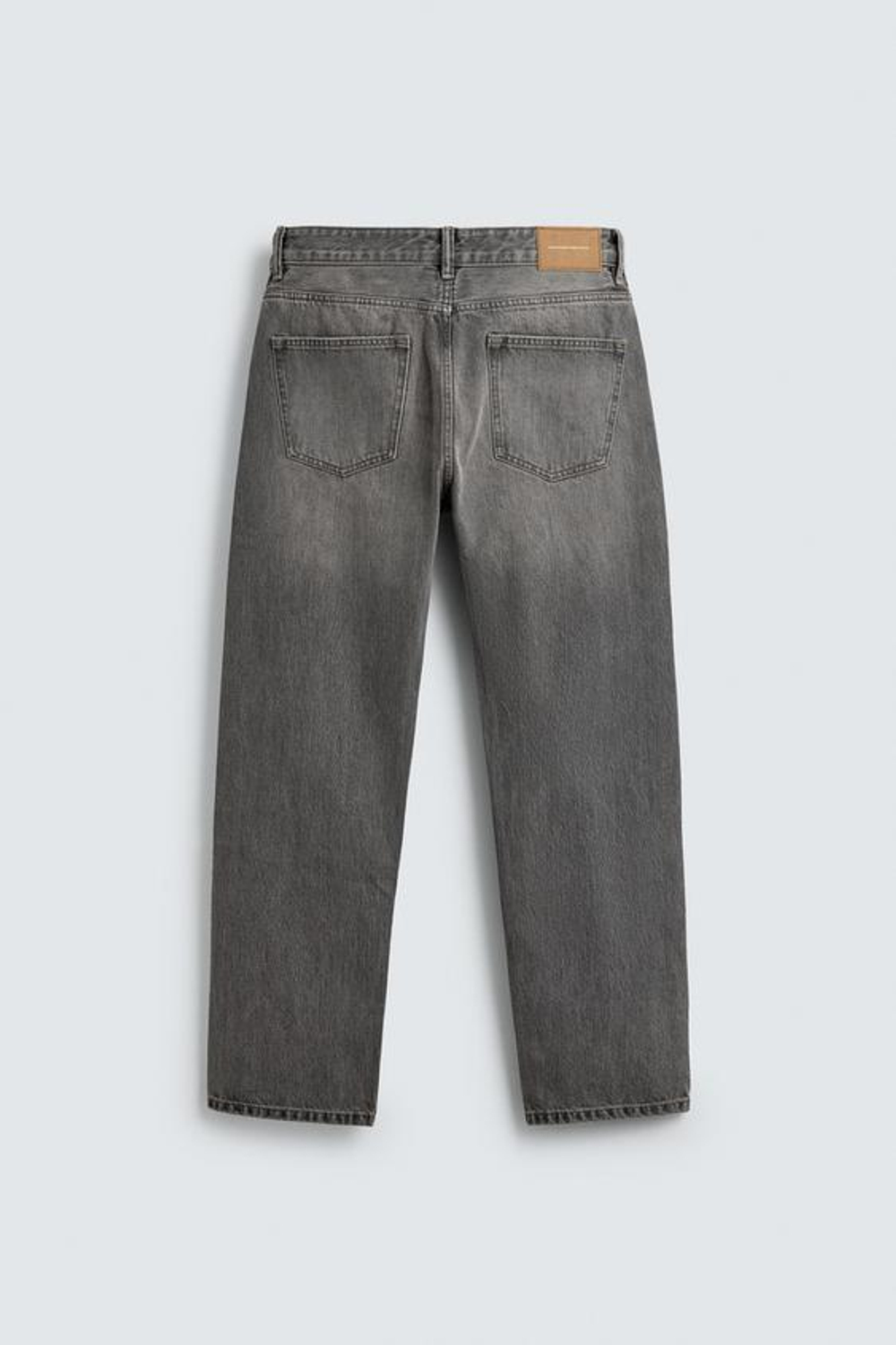 ZARA ДЖИНСЫ REGULAR FIT, СЕРЫЙ