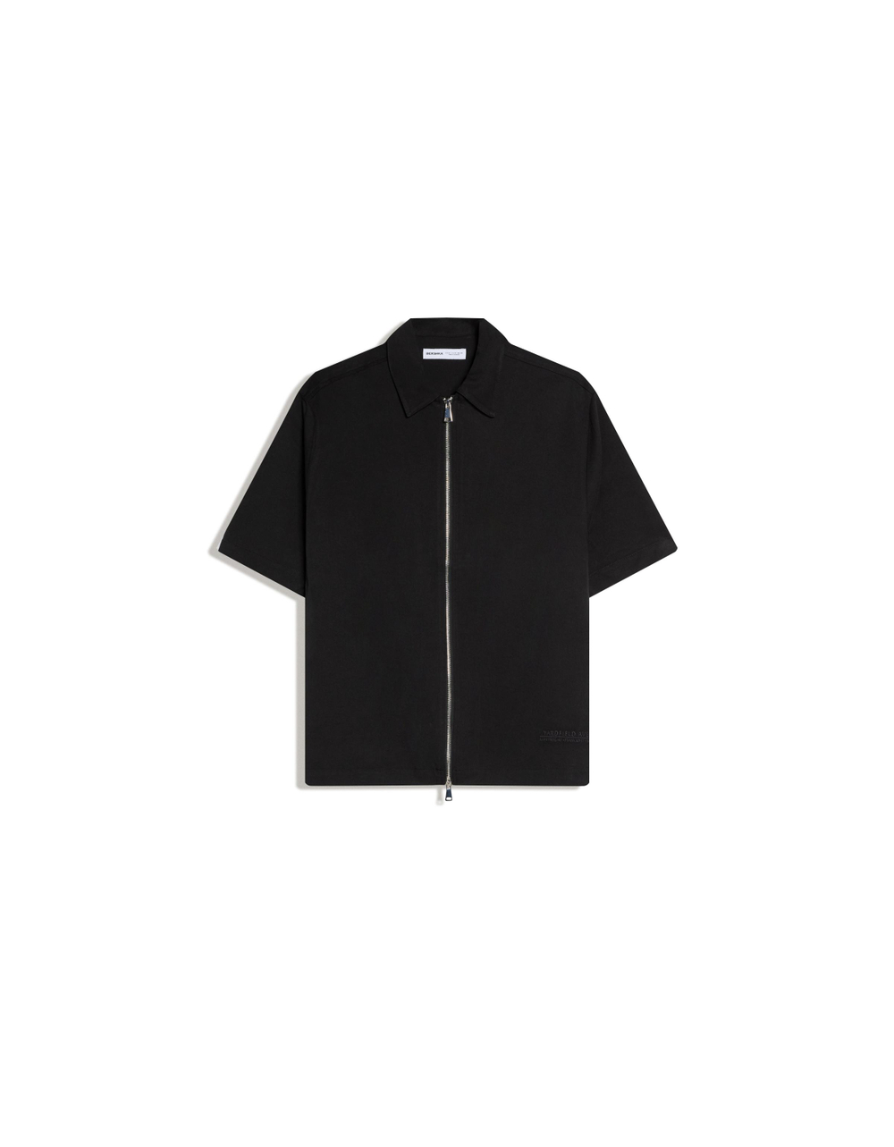 Мужская струящаяся рубашка boxy fit с коротким рукавом - BERSHKA