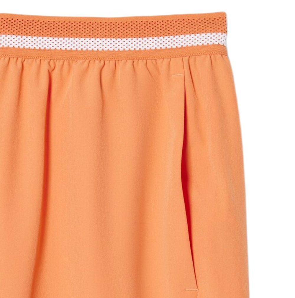 Мужские теннисные шорты Lacoste Tennis X Novak Djokovic - orange/white