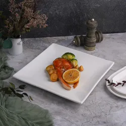 Тарелка 27*27 см h3 см квадратная белая фарфор NEW P.L. Proff Cuisine [3]