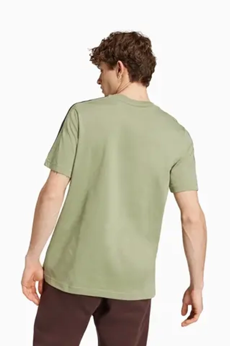 Футболка adidas Essentials Single 3S Tee - зеленый