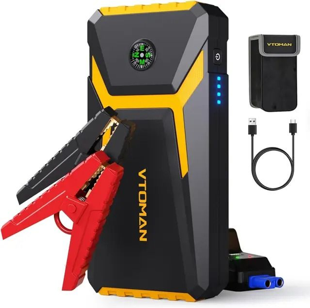 Устройство пусковое портативное бустер 12000mAh 2000A VTOMAN V6 Pro