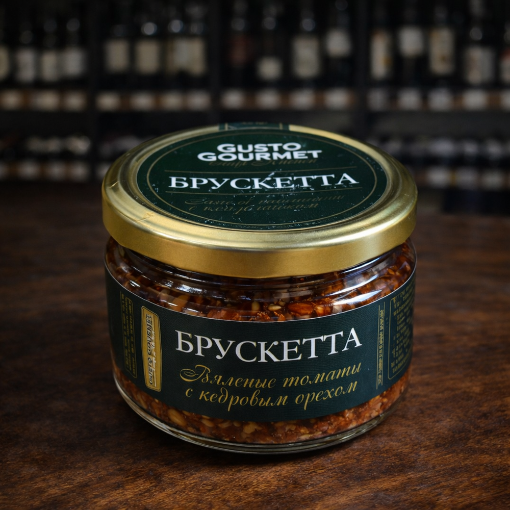 Брускетта с вялеными томатами и кедровым орехом 180 г