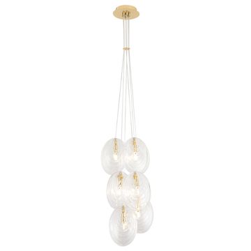 Подвесной светильник G9 Mar SP6 Transparente золото/прозрачный Crystal Lux