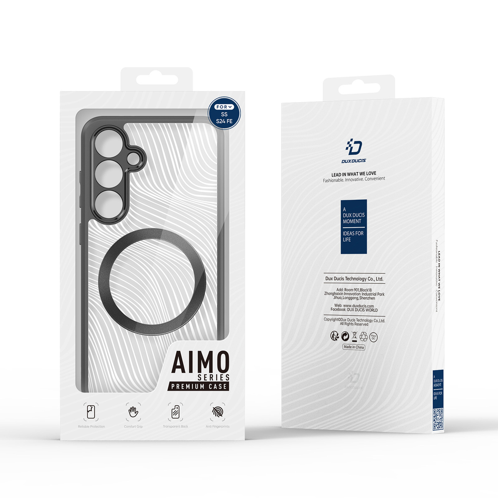 Чехол с поддержкой MagSafe от Dux Ducis для Samsung Galaxy S24 FE, серия Aimo Mag