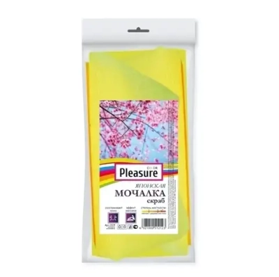 Мочалка-полотенце Японская 90*28см скраб-нейлон Pleasure сolor