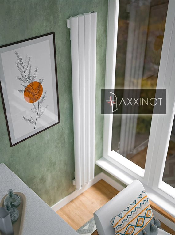 Axxinot Rendo V 1250 - вертикальный трубчатый радиатор высотой 1250 мм, белый